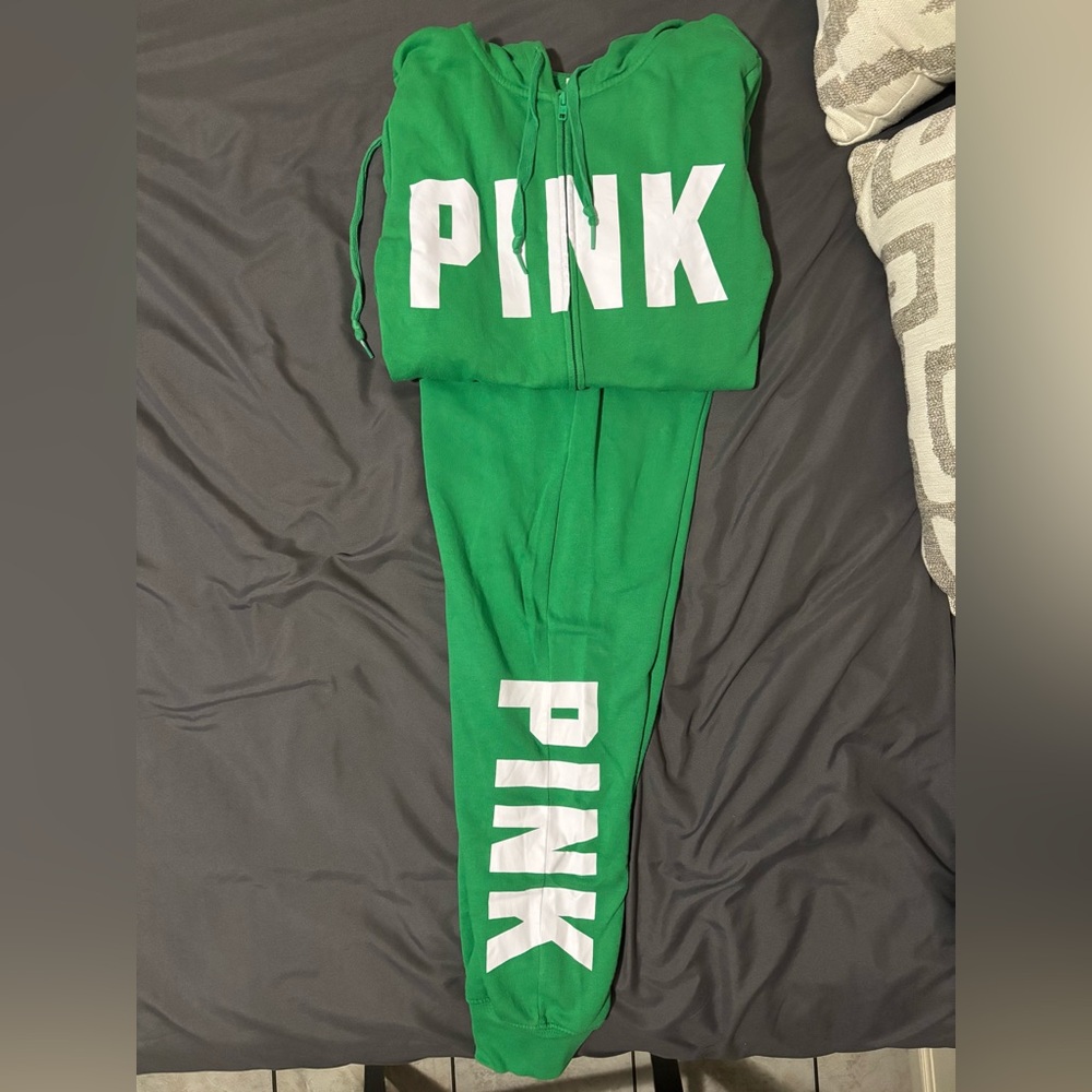 PINK Victoria's Secret Green Hoodie